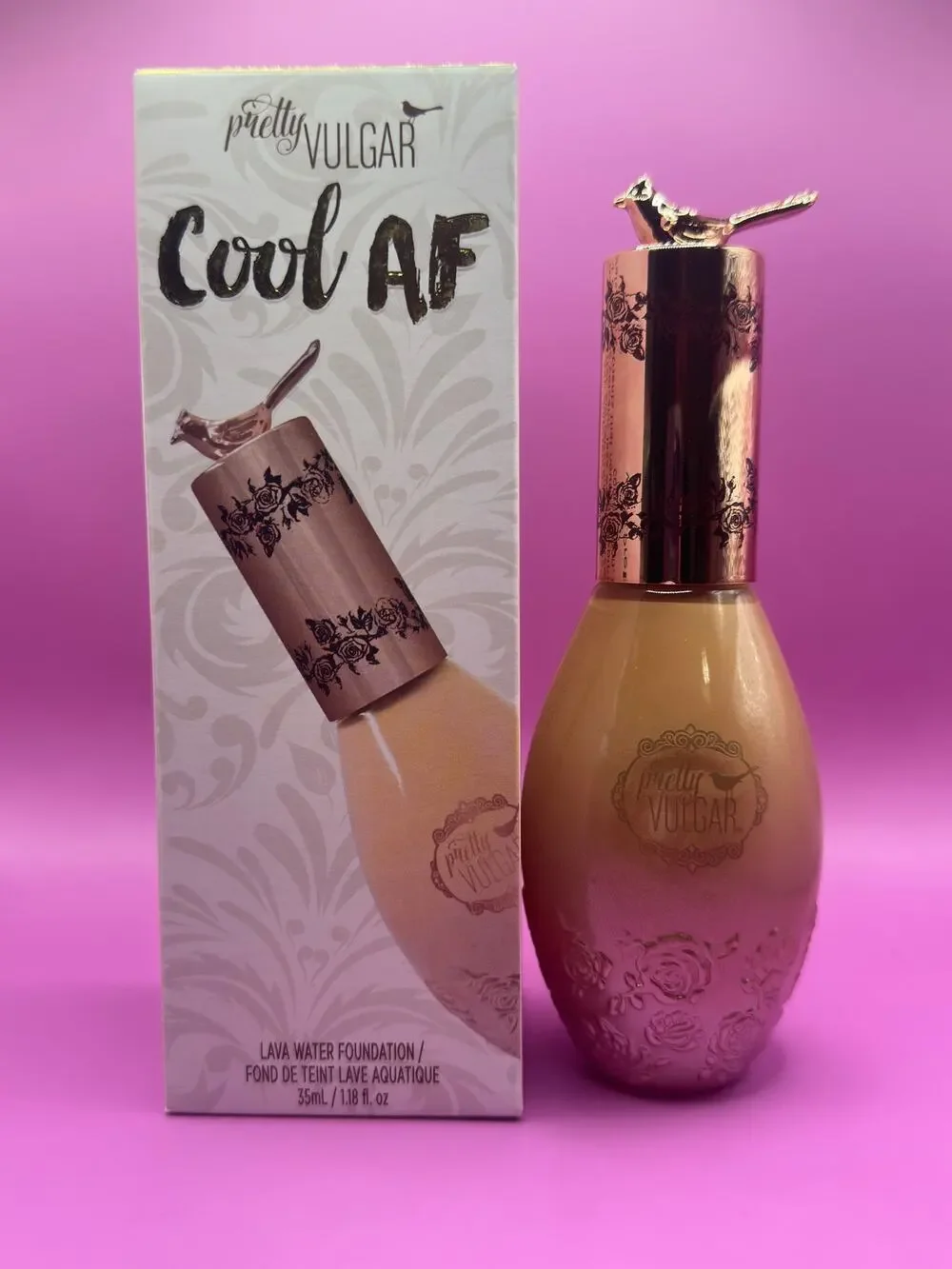 Pretty Vulgar Lava Water Foundation – Shade 43 – New in Box Pretty Bird